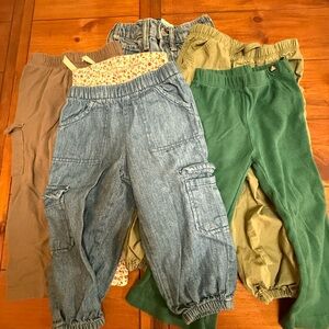 6-Piece Toddler Pants Bundle/Lot - Size 2T (Old Navy, Baby Gap, Cat & Jack)